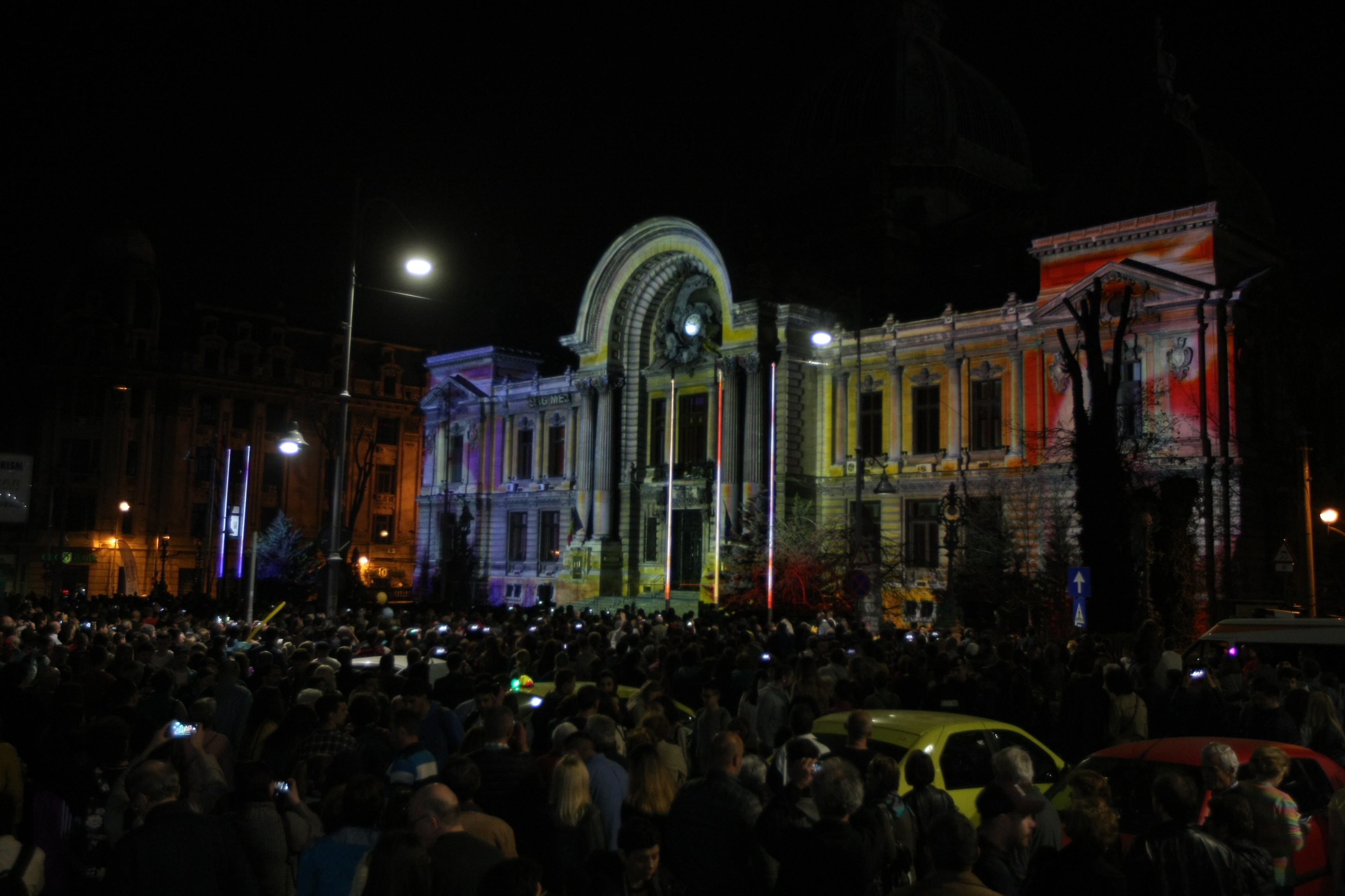 VIDEO. Spotlight 2018 - Bucharest International Light Festival a început! Clădiri emblematice, incluse în premieră în proiect