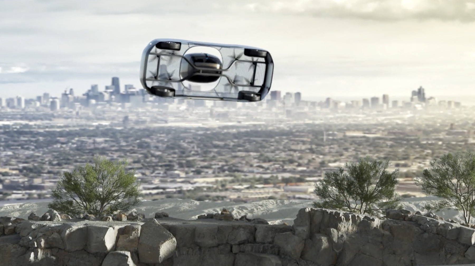 O companie americană lansează mașina zburătoare electrică. Imagini cu vehiculul pentru care s-au făcut deja 3.300 de precomenzi