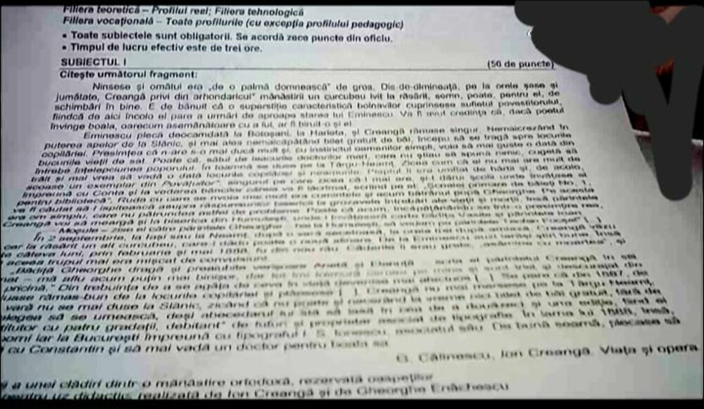Rezolvarea subiectelor la Română la BAC 2023. Ce spune profesoara Cristina Marian Ionescu despre subiectele primite de elevi