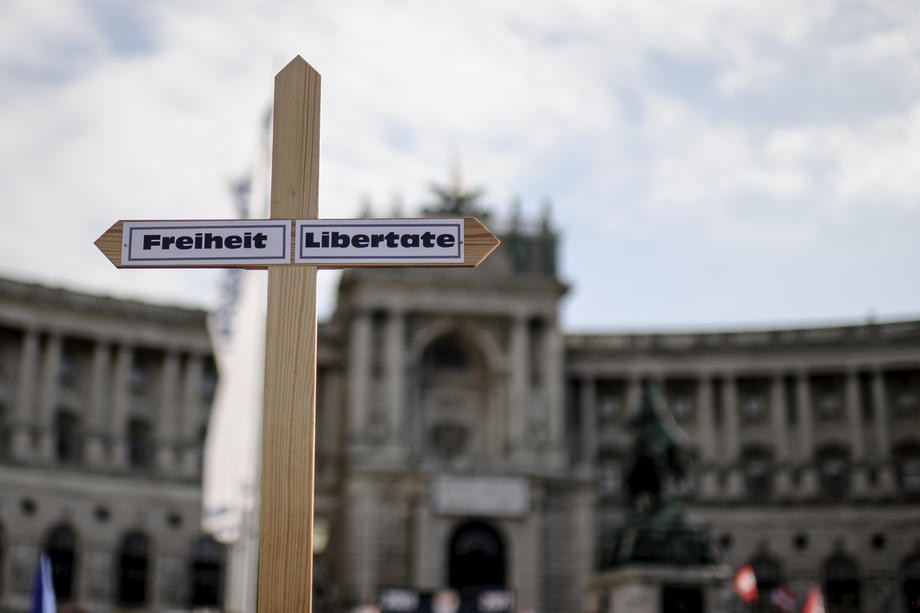 Proteste de amploare la Viena, împotriva carantinei și vaccinării obligatorii