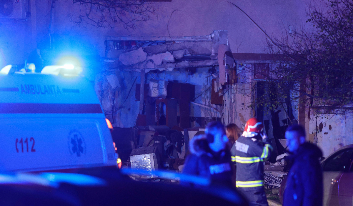 Primele imagini după explozia din Buftea: cum arată parterul blocului după ce a fost complet distrus