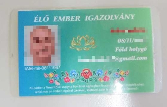 "Föld bolygó, Élő ember igazolvány" – Házilag barkácsolt okmányokkal bukott le egy hatvani férfi az igazoltatásakor