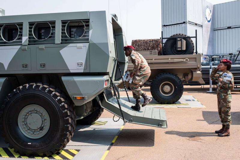 Armoured vehicles and aircraft were exported widely within Africa, with Kenya, Ghana, and Malawi among the major vehicle buyers, while aircraft were sold to Iraq, DRC, Mozambique, and the UAE.