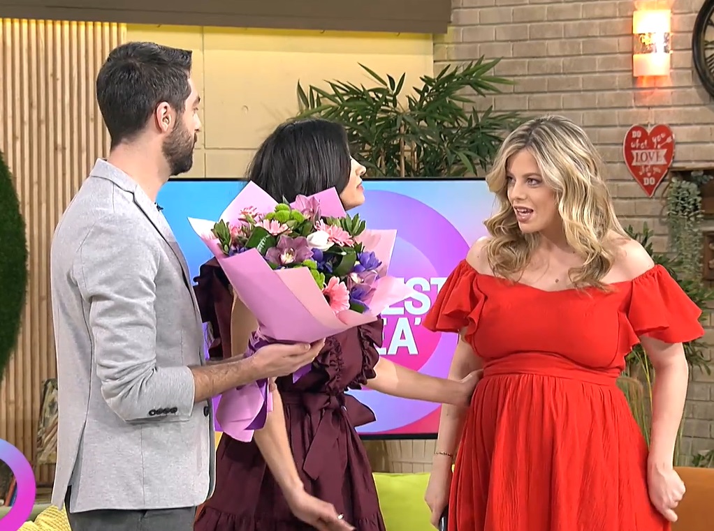 Roxana Hulpe a apărut la TV, însărcinată în 9 luni: „Nu mi-am făcut bagajul pentru maternitate”. A anunțat când revine la știri