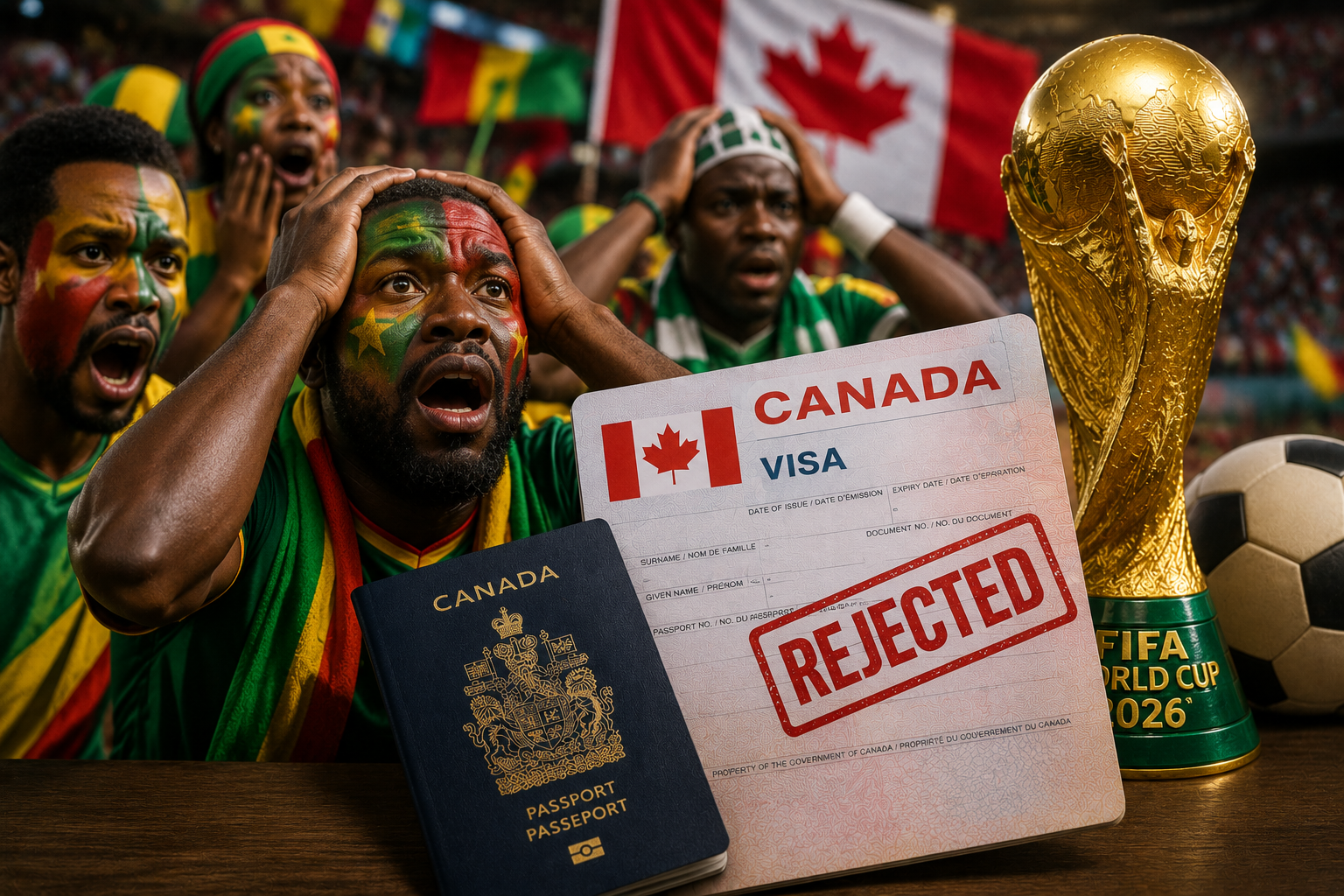 These 9 African countries recorded the highest Canadian visitor visa rejection rates ahead of the 2026 World Cup