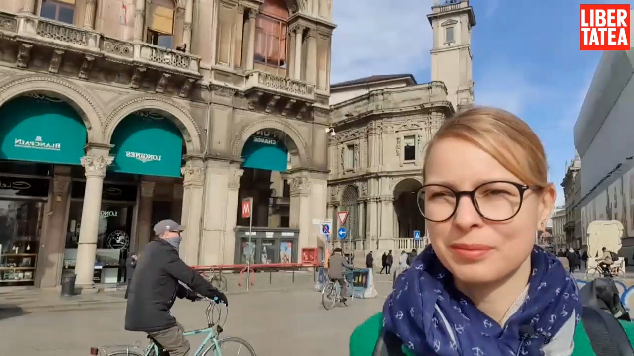 Corespondență din Milano de la trimisul special Libertatea. Turism în vremea coronavirusului: city-tour cu autobuzul gol și chelneri cu mănuși chirurgicale