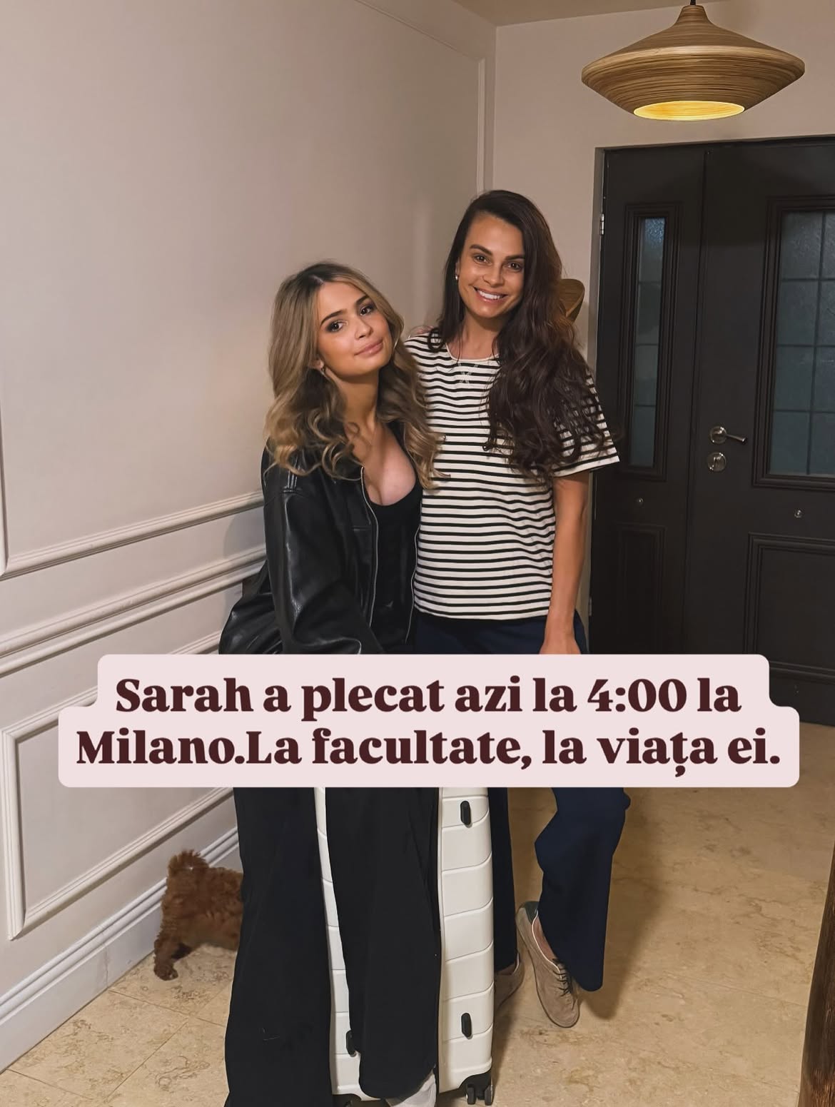 Fiica Ancăi Serea a plecat la facultate în Italia