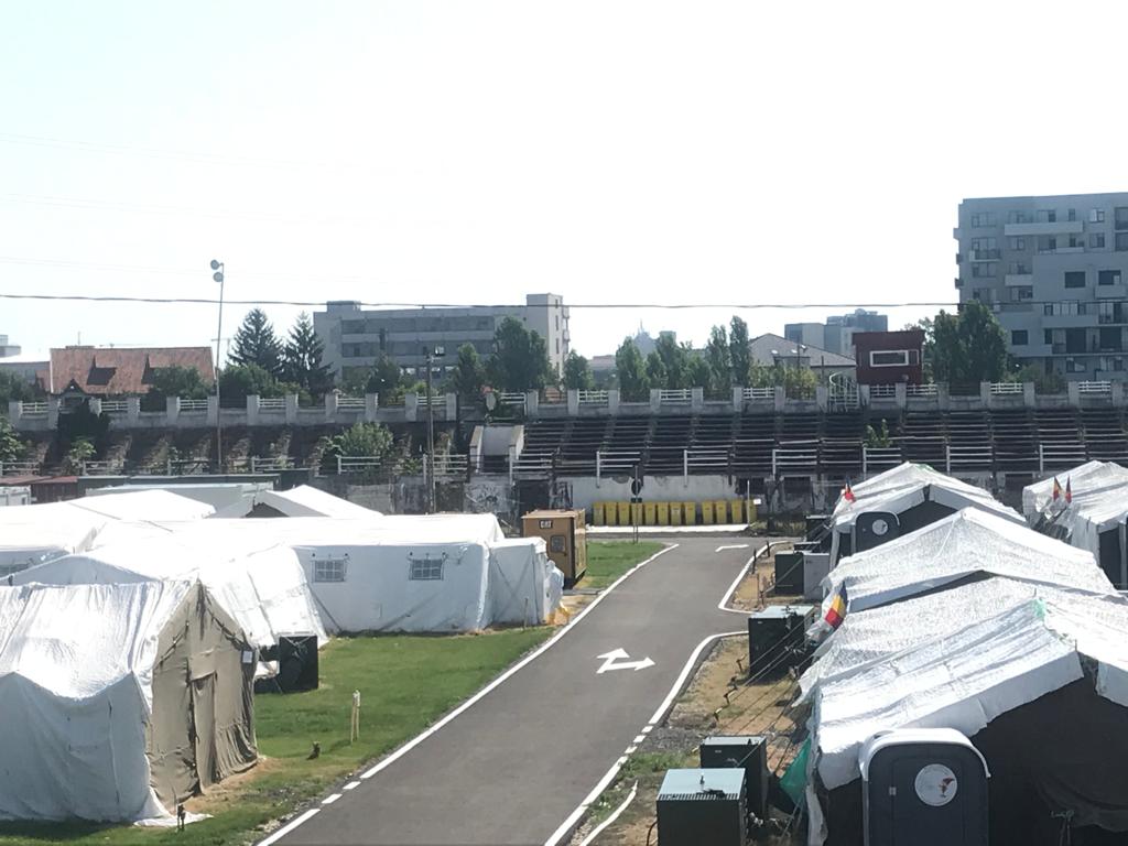 Spitalul modular de pe stadionul CFR din Timișoara a devenit funcțional. Au fost internați primii pacienți cu COVID-19