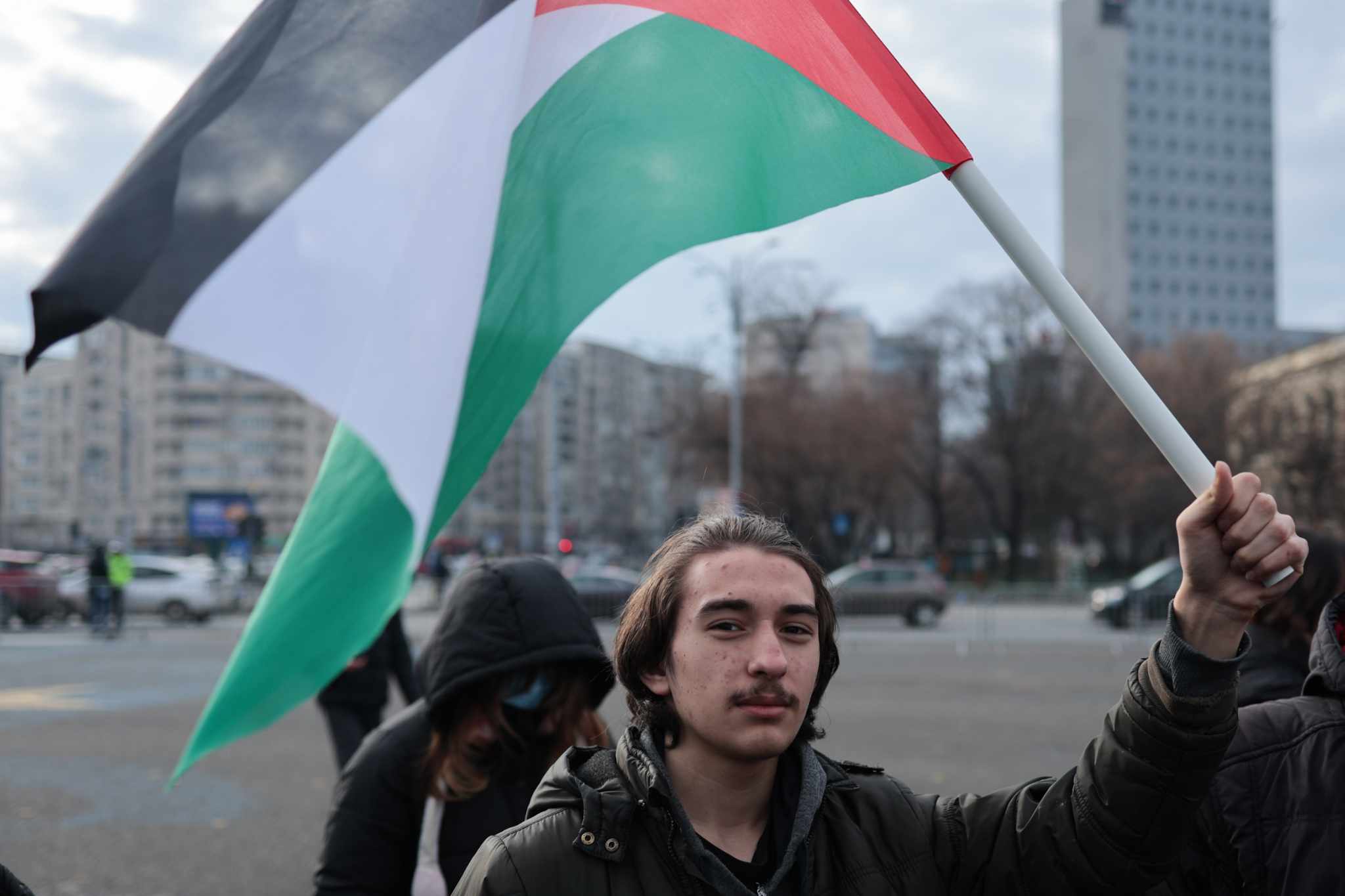 Un nou miting pro-Palestina în București. Circa 100 de persoane cer oprirea ostilităților din Gaza