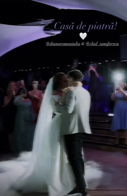 Vlad Zamfirescu s-a căsătorit religios cu Diana Roman. Primele imagini cu mireasa, care e mai tânără cu 17 ani decât mirele