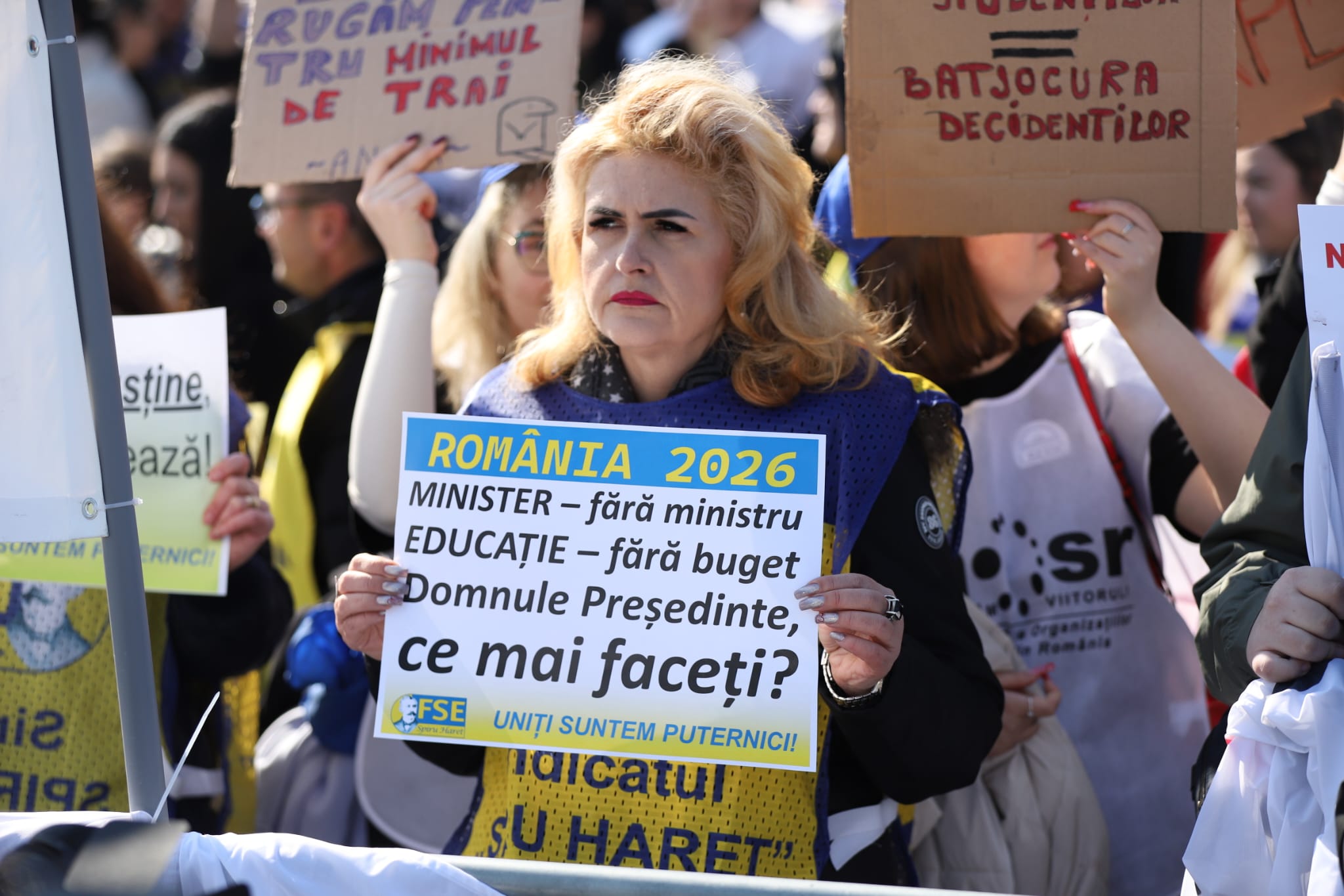 Sindicatele din Educație, protest în fața Palatului Cotroceni. Sunt așteptați să iasă în stradă peste 500 de profesori și studenți