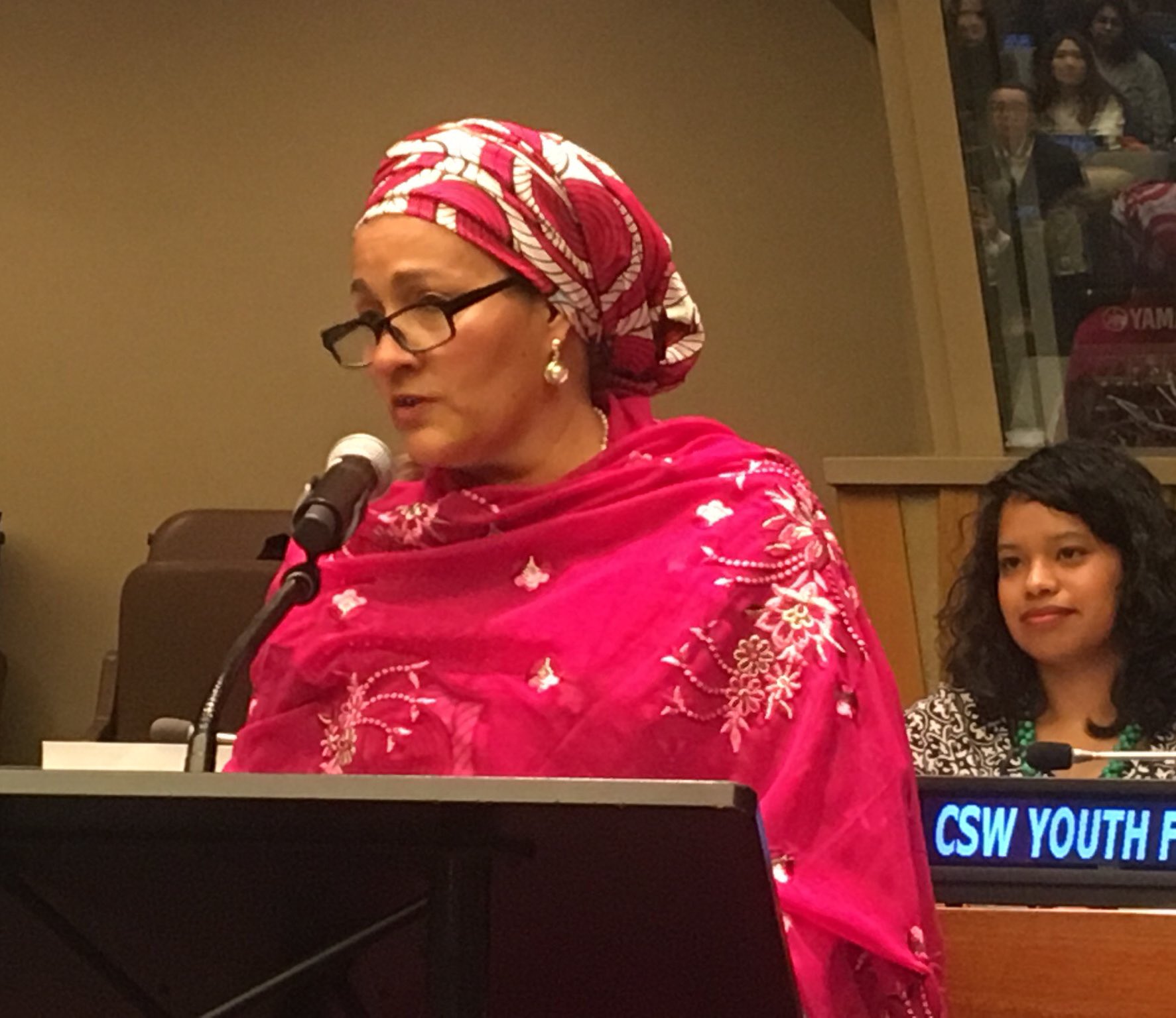 UN Deputy Secretary-General, Hajiya Amina Mohammed [Twitter:@AminaJMohammed]