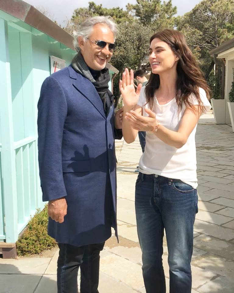 Catrinel Menghia, întâlnire emoționantă cu Andrea Bocelli. Ce reacție a avut mama ei | FOTO