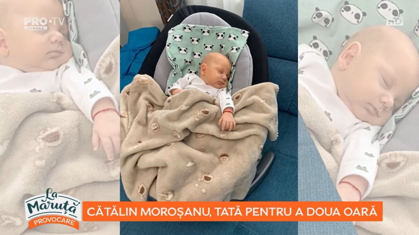 Băiatul lui Cătălin Moroșanu a împlinit 1 an. Ce obiecte a ales Patrick Nicolas de pe tavă la tăierea moțului: „Un copil dă restart la tot, și la viață, și la relație”