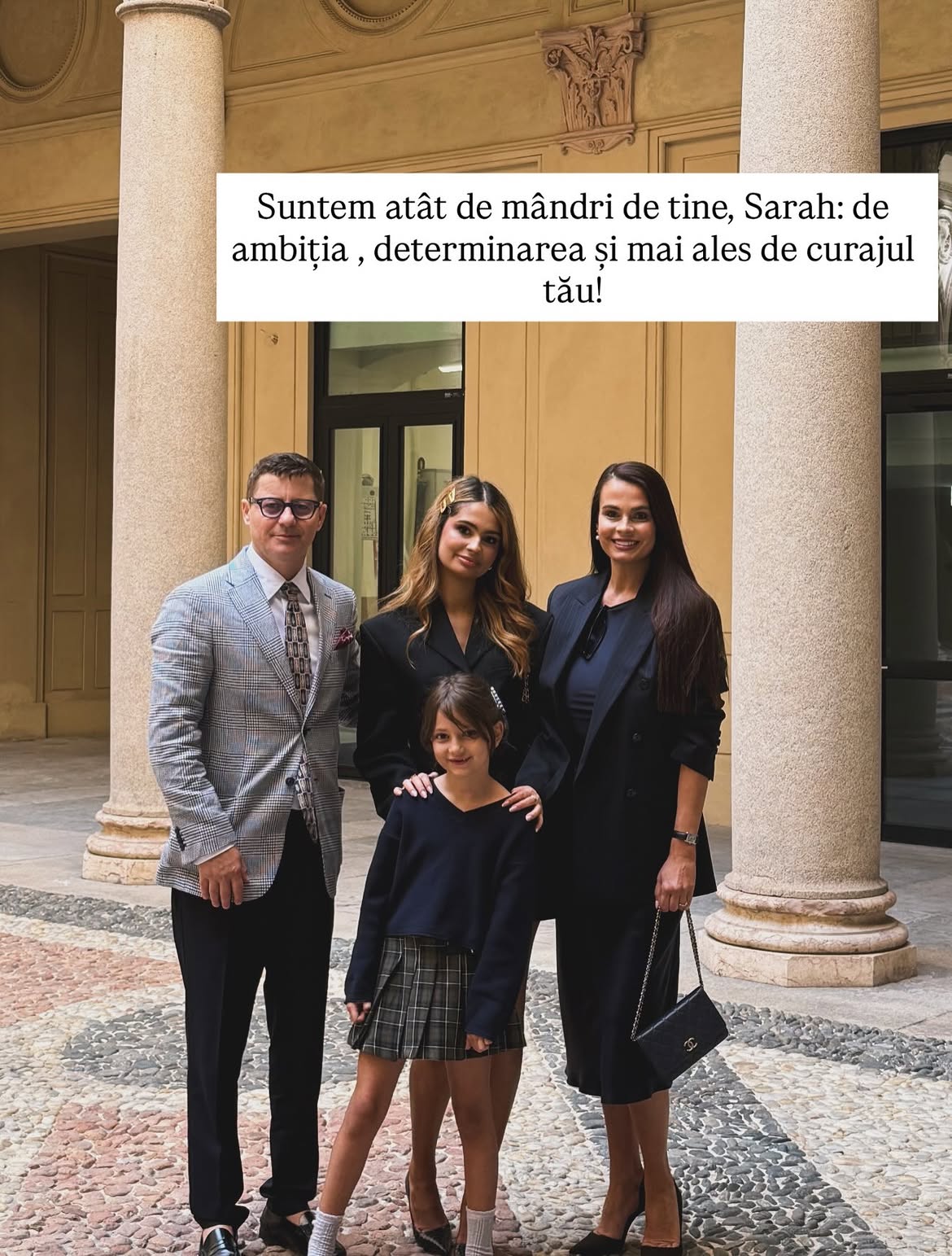 Anca Serea, alături de fiica ei la Instituto Marangoni Milano