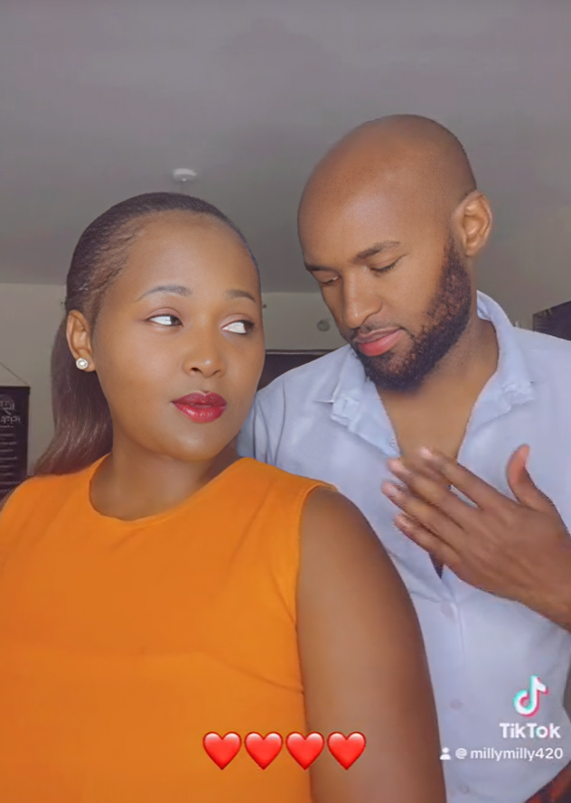 A screenshot of TikToker Milly with her ex partner Zac 'daddy'