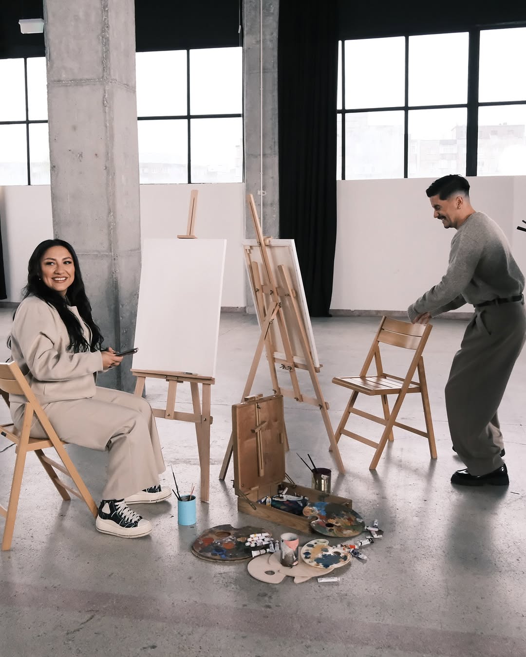 Ce s-a întâmplat după ce Andra a intrat într-un atelier de pictură. Mama lui Cătălin Măruță s-a implicat