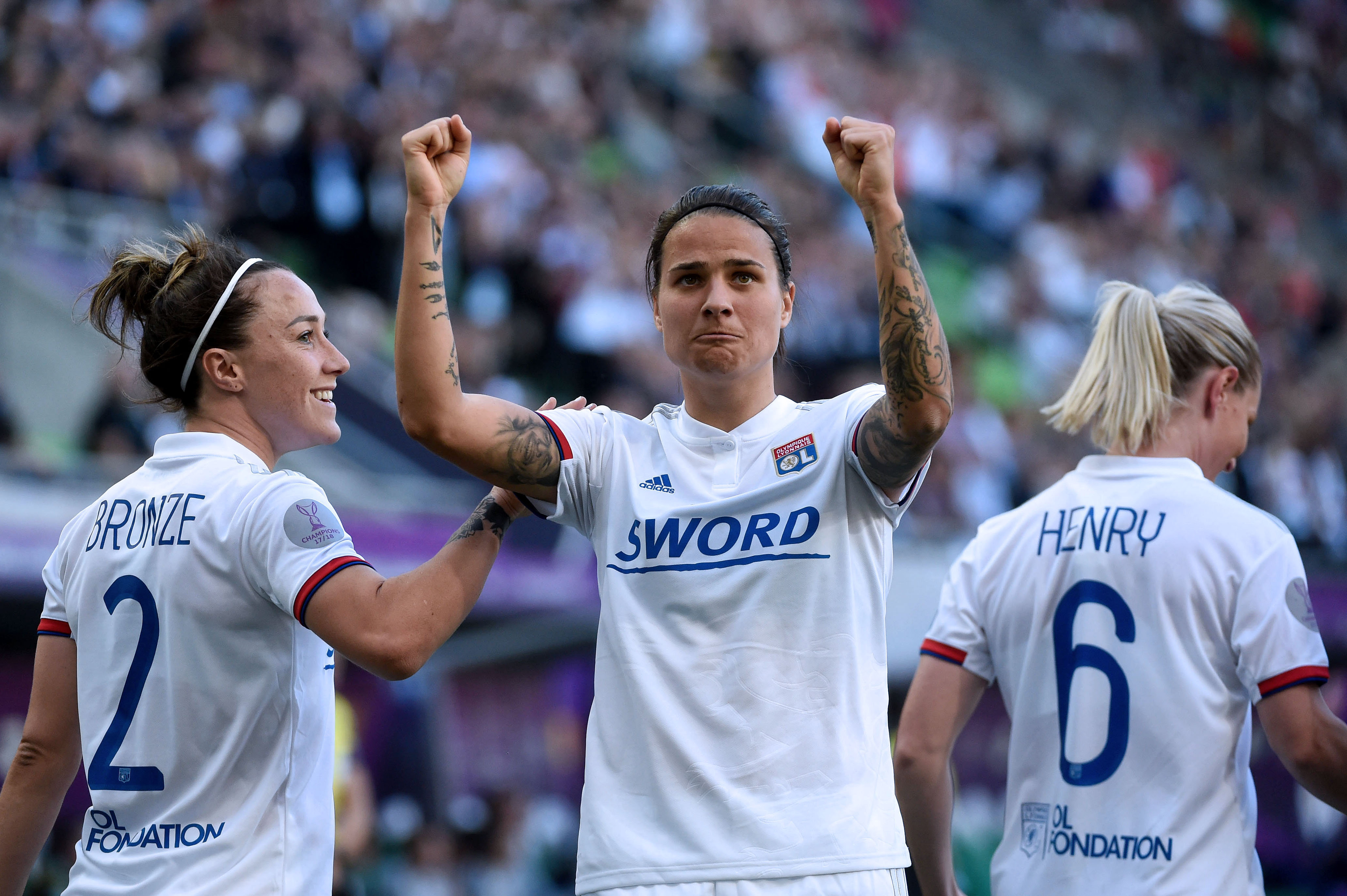 Olympique Lyon a cucerit Liga Campionilor la fotbal feminin, după ce a zdrobit Barcelona în finală
