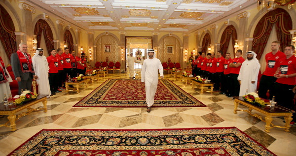 FOTO/VIDEO Cosmin Olăroiu, primit ca un șef de stat de Prințul Dubaiului