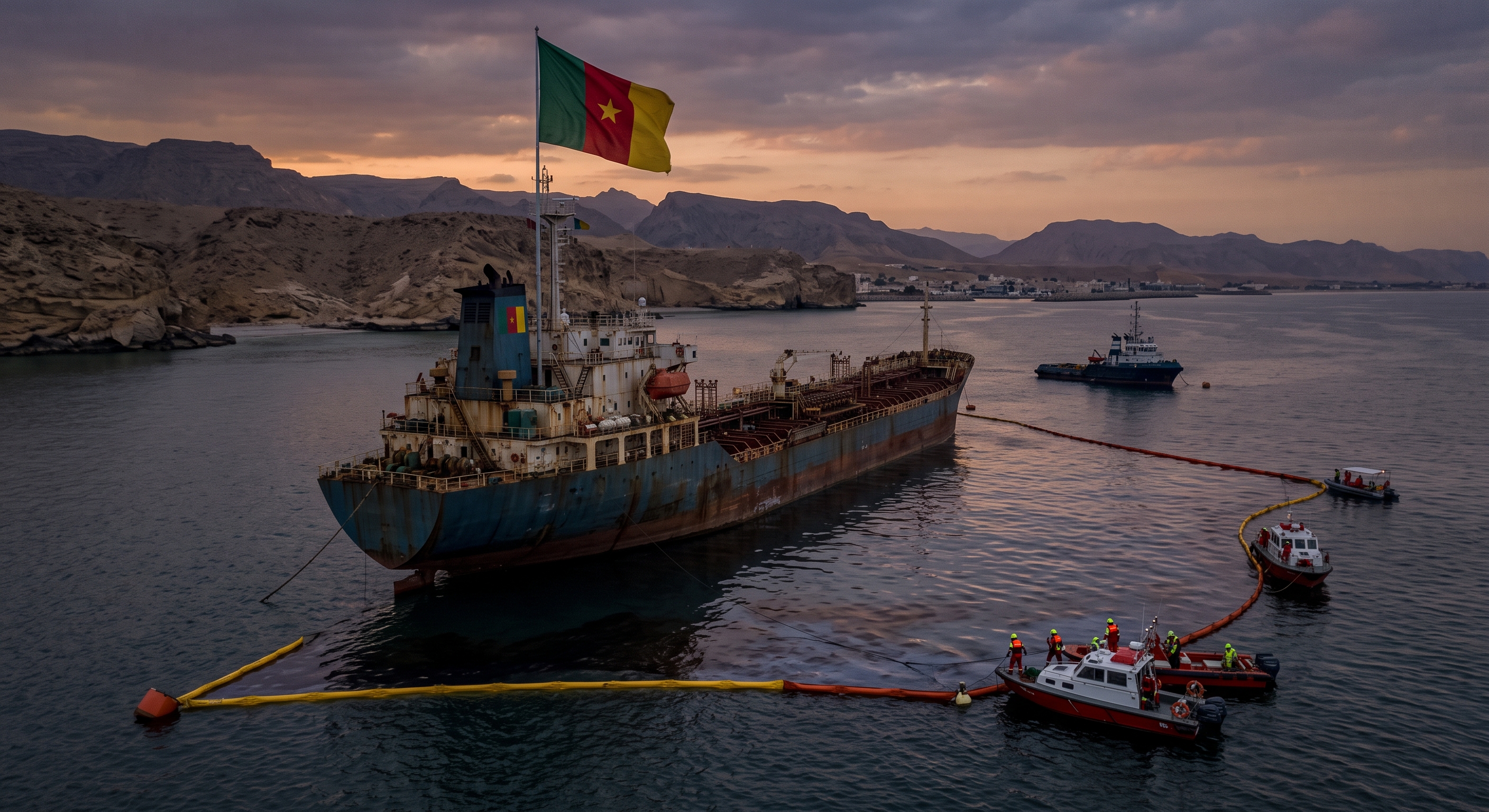Cameroon-flagged tanker draws Africa into Russia’s shadow-fleet trade after spilling oil off Oman