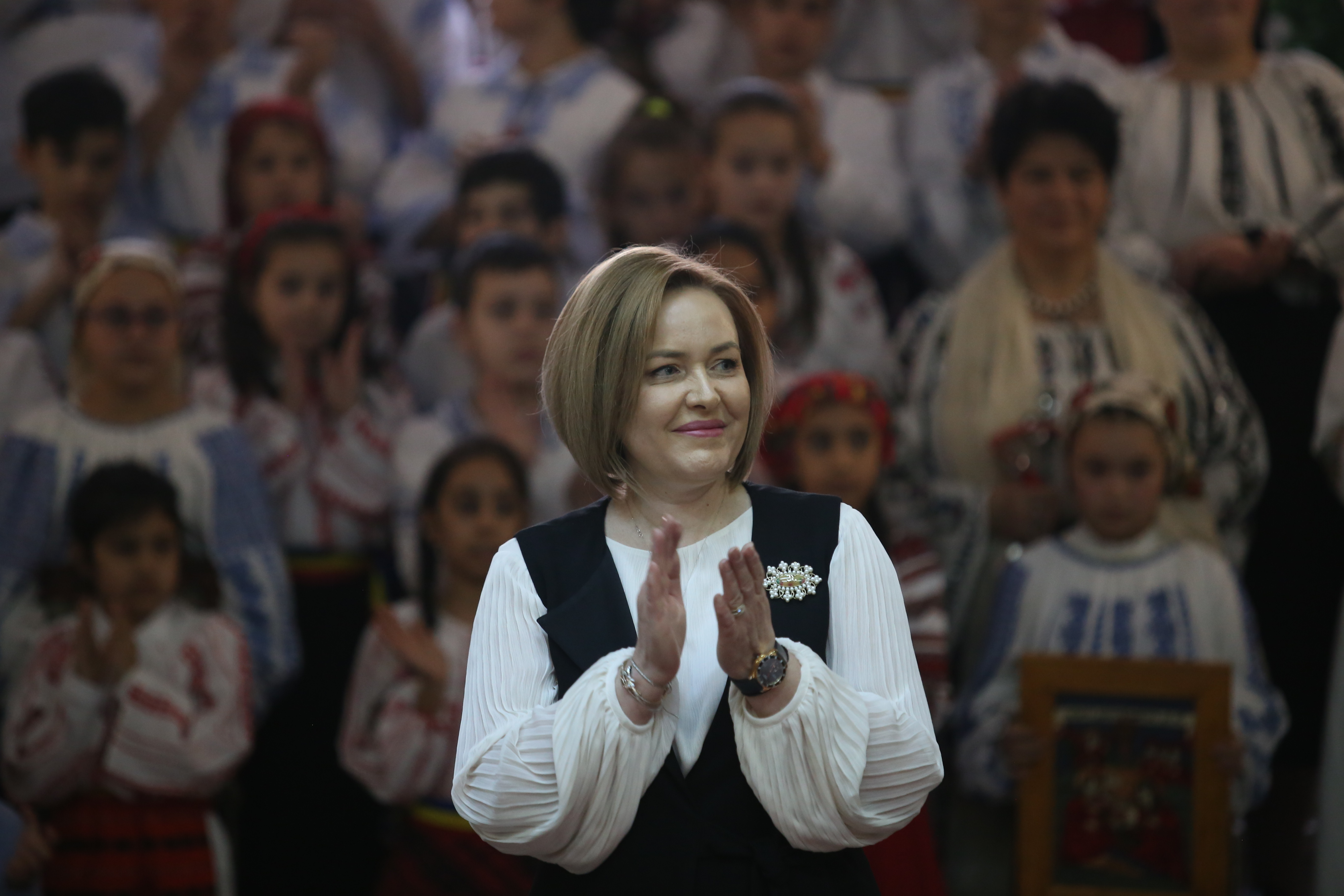 GALERIE FOTO / Moș Crăciun, intrare spectaculoasă, la petrecerea de la CS Dinamo