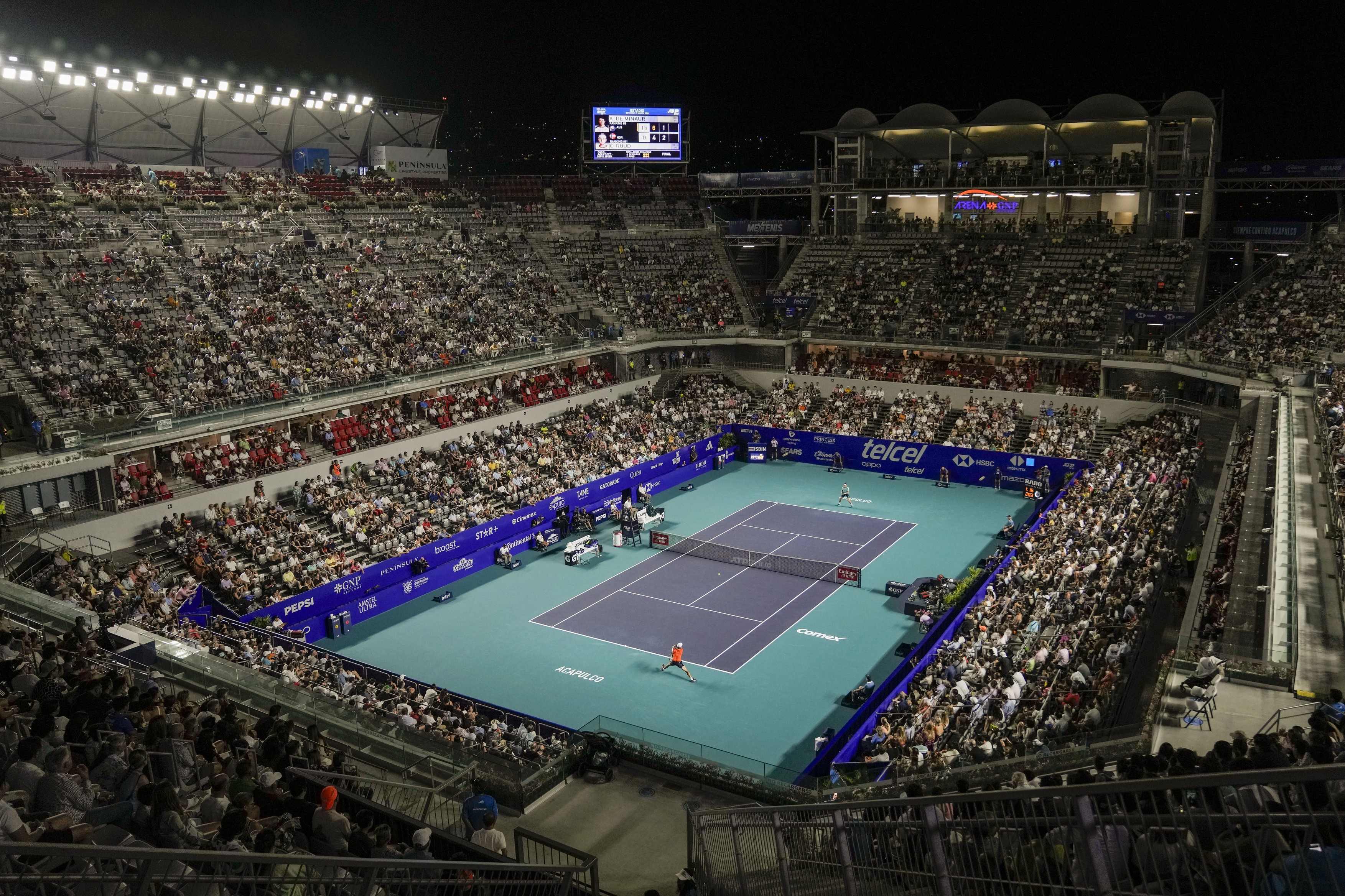 Stadionul de tenis din Acapulco, inundat de uraganul John