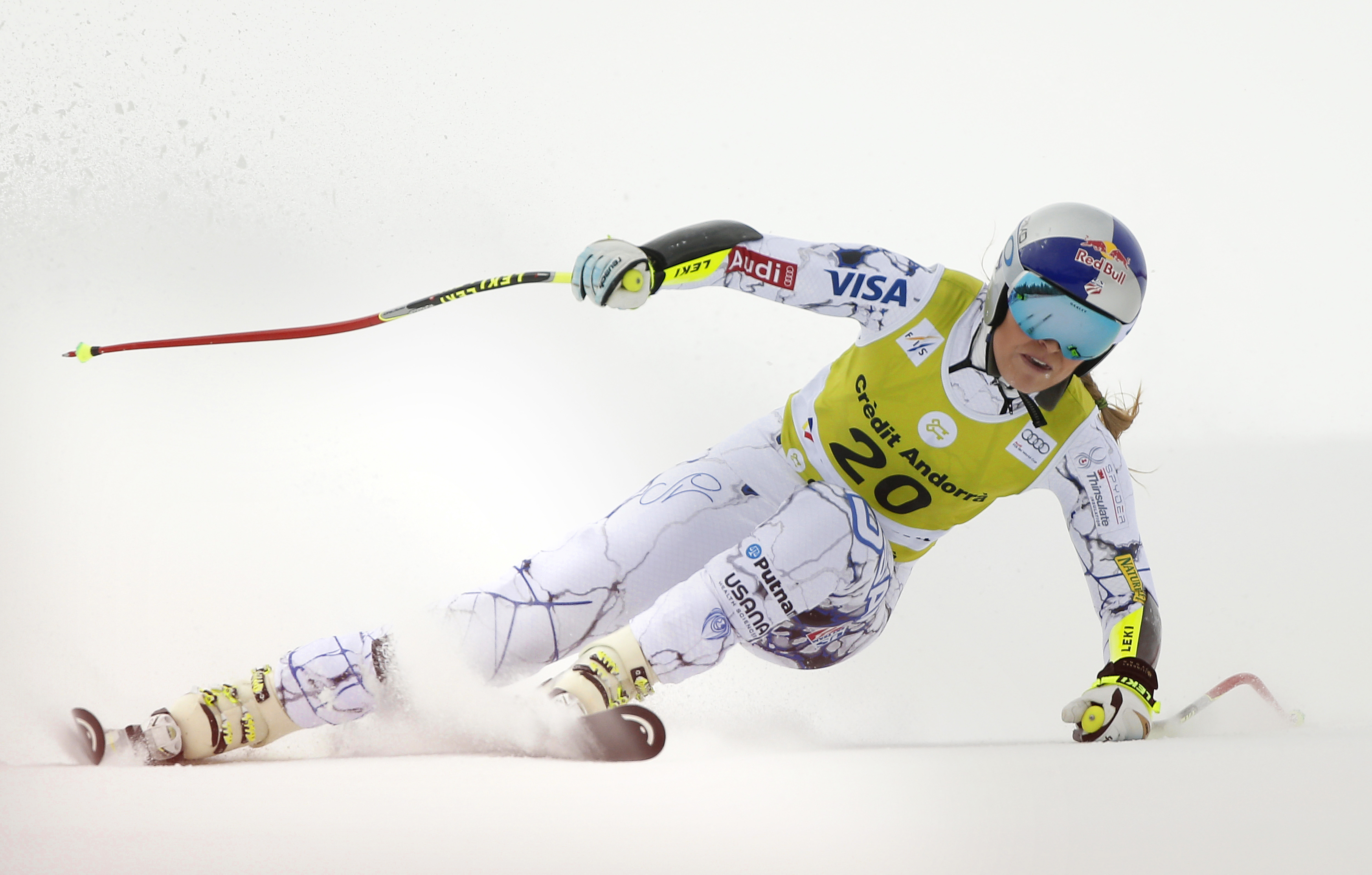 Schioarea Lindsey Vonn și-a liniștit fanii, după accidentarea suferită la genunchi / VIDEO