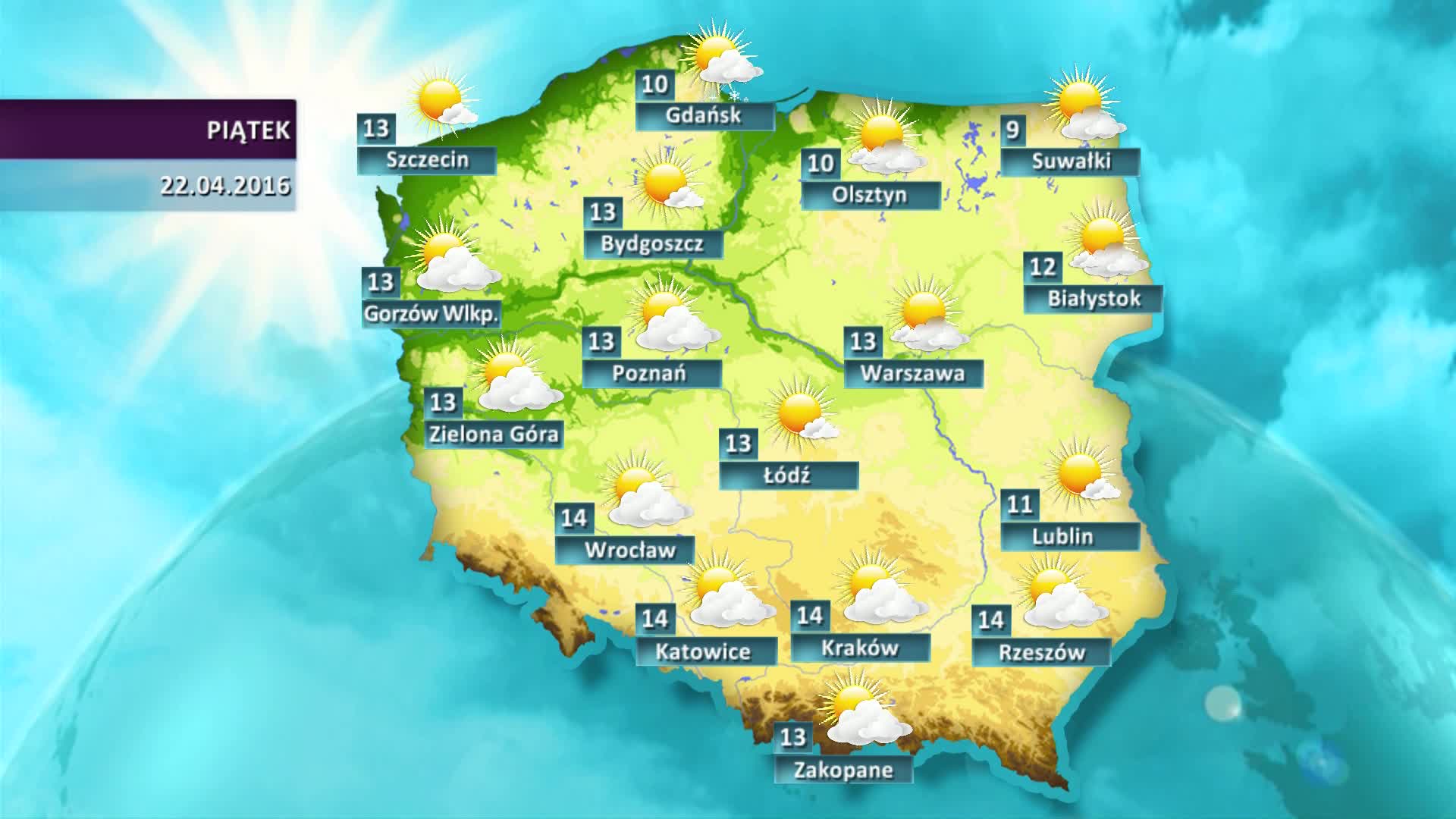 Pogoda Na Dzis Prognoza Pogody Dla Polski 22 04 Wiadomosci