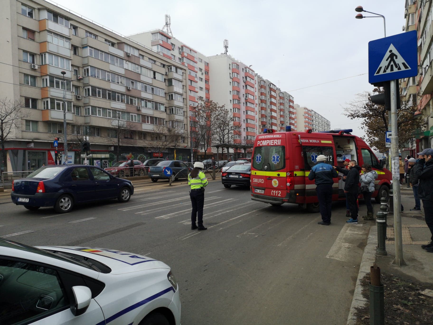 Accident pe trecerea de pietoni în zona Ștefan cel Mare din Capitală | FOTO