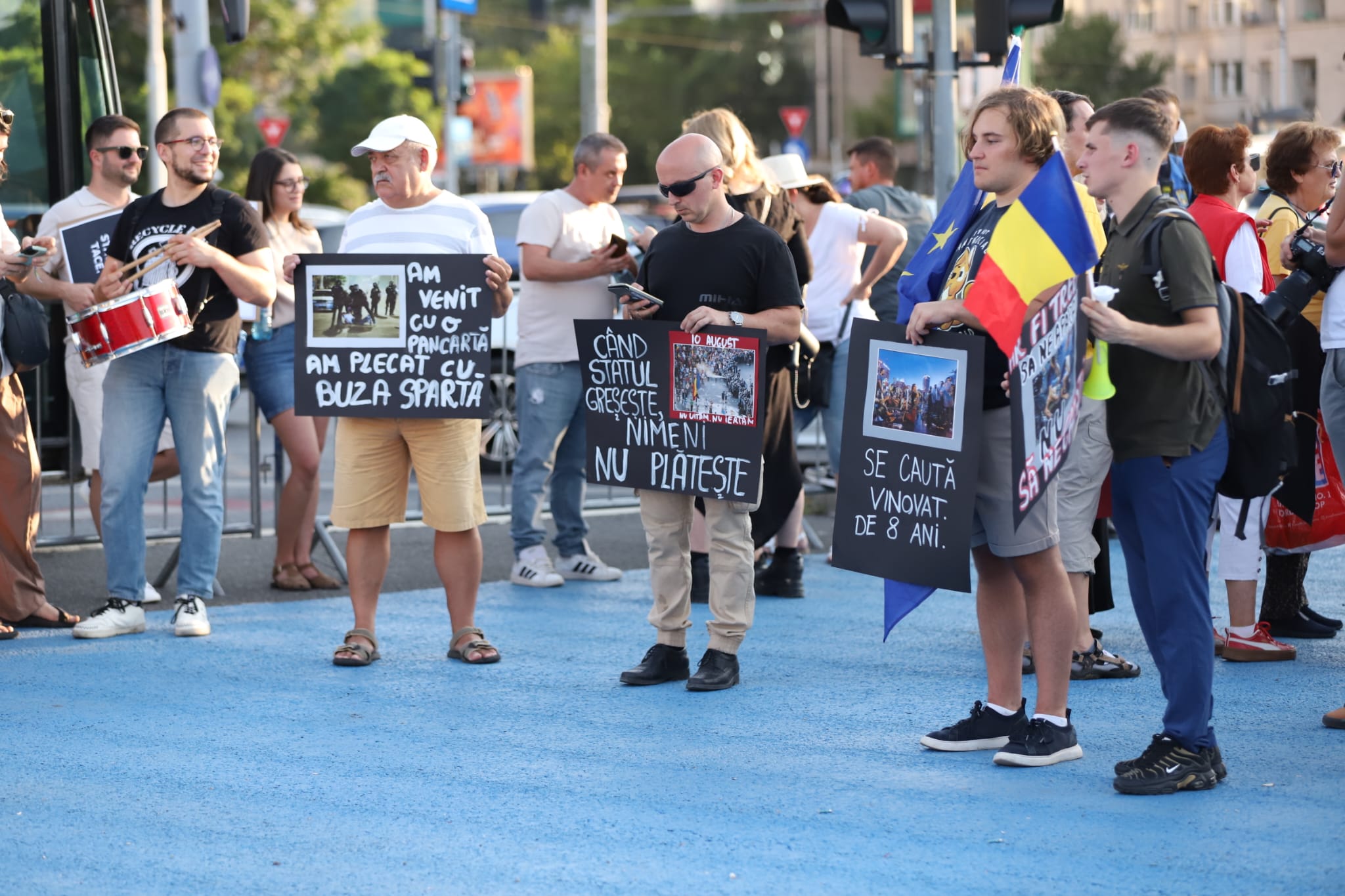 Protest în Piața Victoriei, la 8 ani de la violențele din 10 august 2018: „Ne-au gazat, i-ați achitat!”