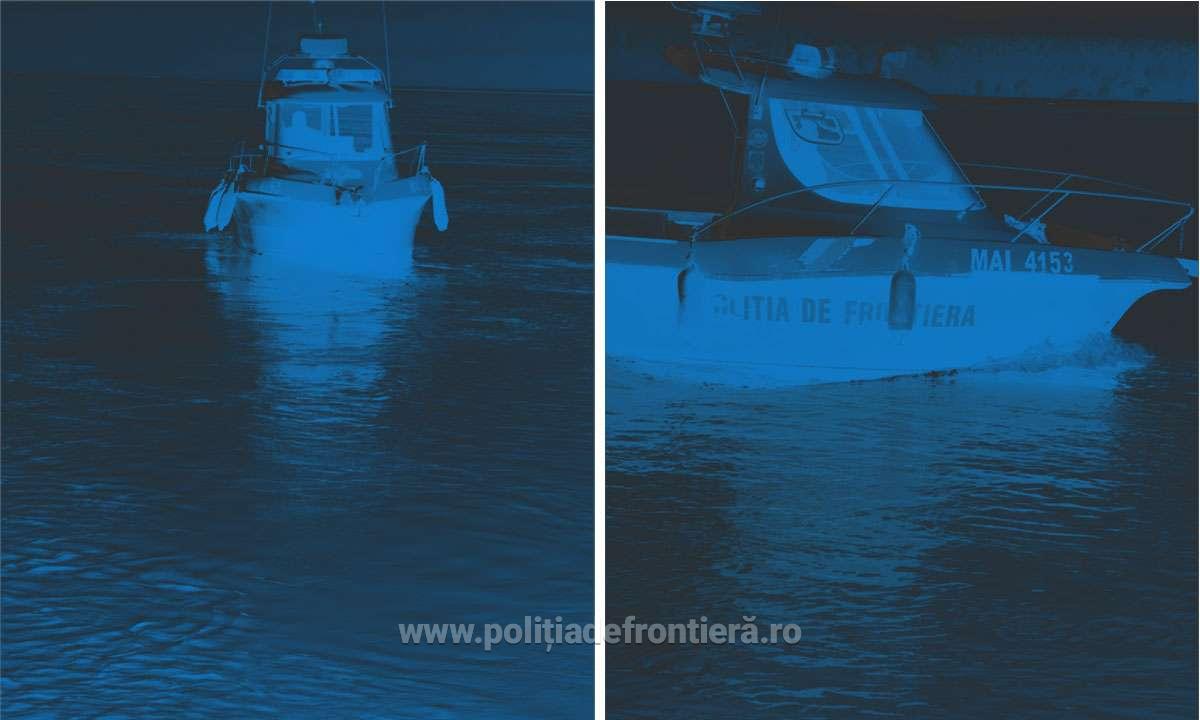 Patru bărbați în pericol de înec pe Brațul Borcea, salvați noaptea de polițiștii de frontieră