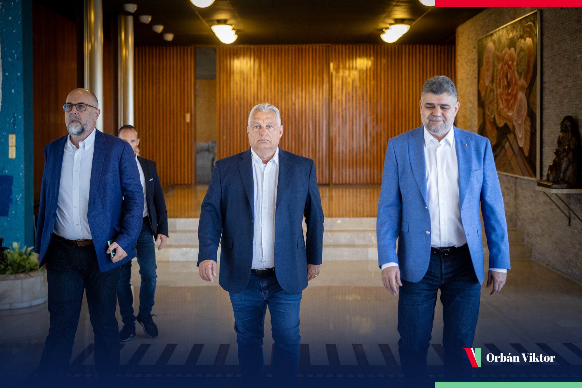 Viktor Orban, întâlnire cu Marcel Ciolacu, înaintea discursului de la Băile Tușnad. Ce a promis liderul Ungariei legat de Schengen