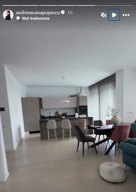 Noi imagini din penthouse-ul Andreei Popescu