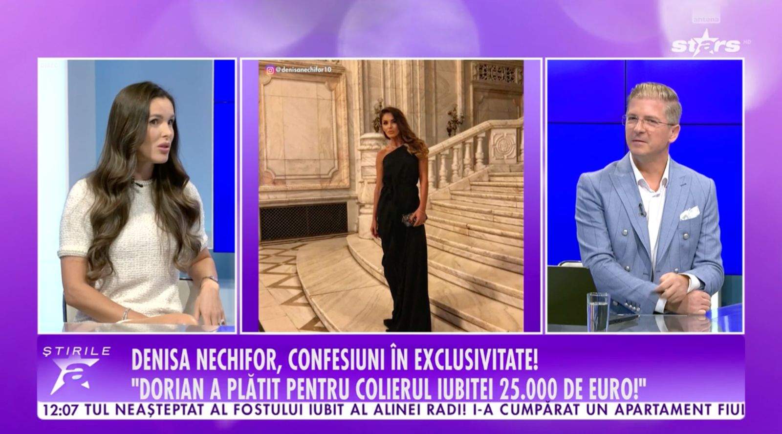 Cât a plătit Dorian Popa pentru colierul oferit soției lui. Denisa Nechifor l-a dat de gol, iar suma este fabuloasă