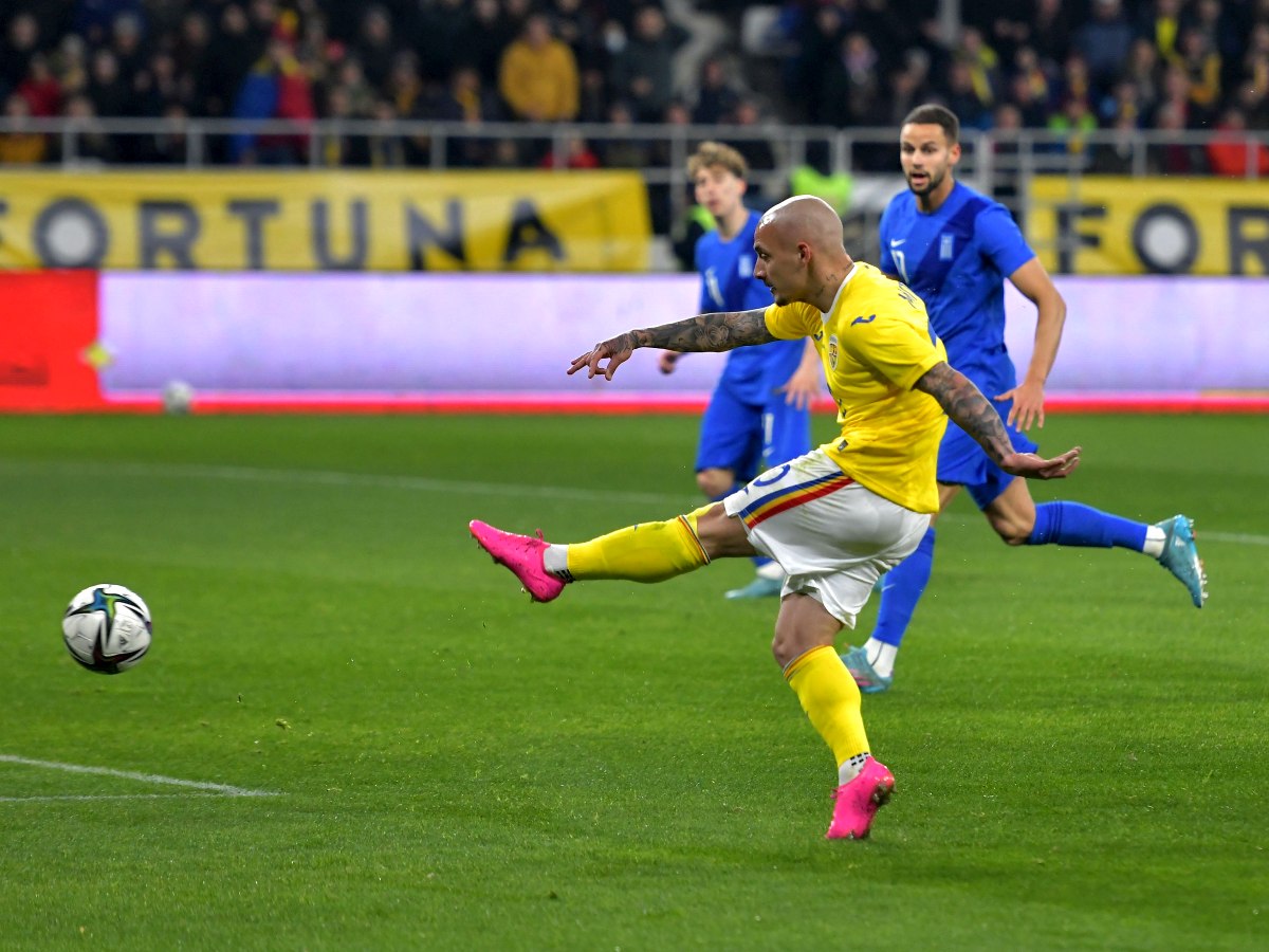 Edi Iordănescu, debut cu înfrângere pe banca naţionalei. România-Grecia 0-1, într-un meci amical