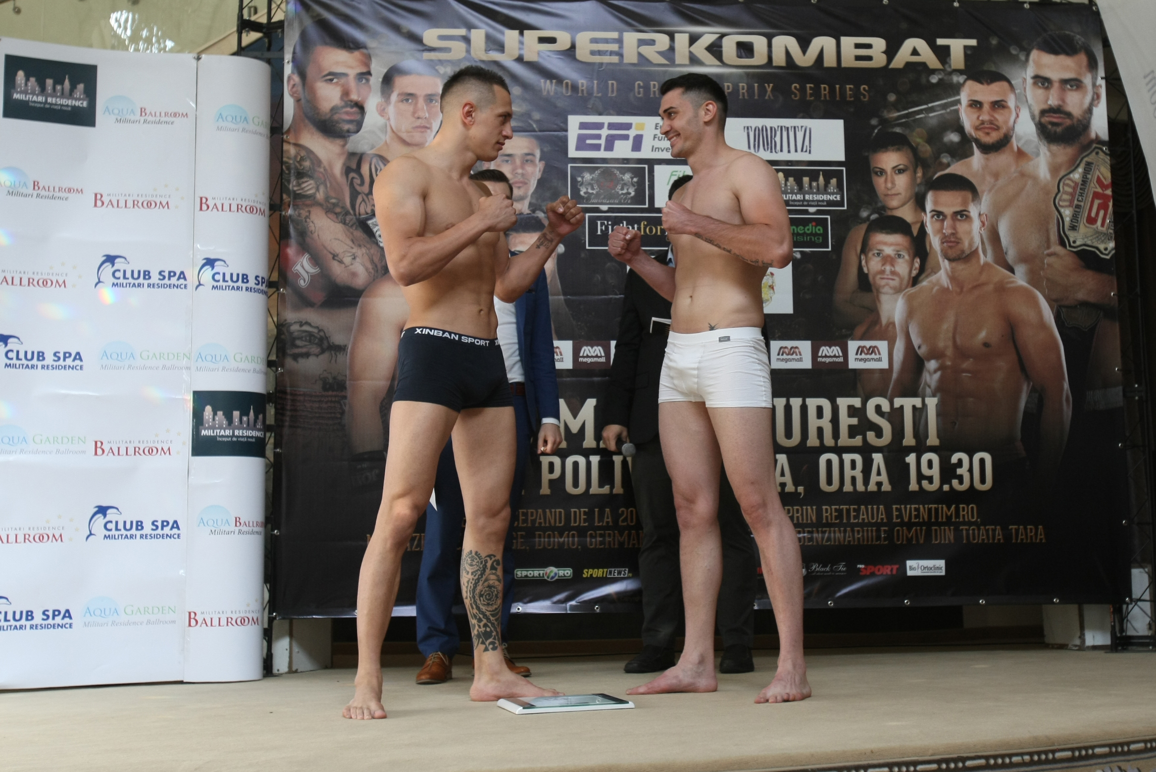Luptătorii de la Superkombat București au trecut cu bine de proba cântarului oficial / GALERIE FOTO