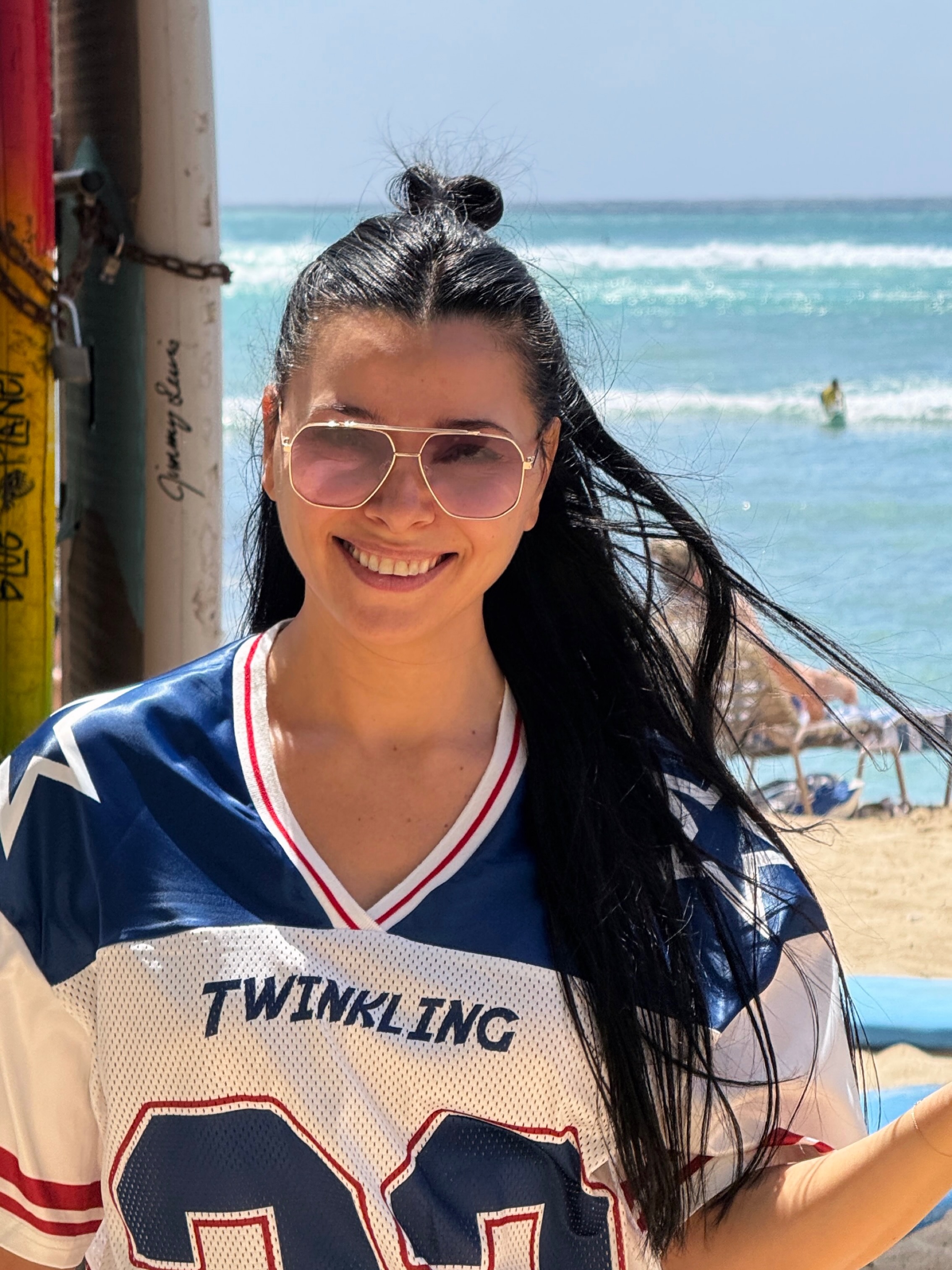 Corina Caragea în Hawaii (Honolulu - Waikiki)