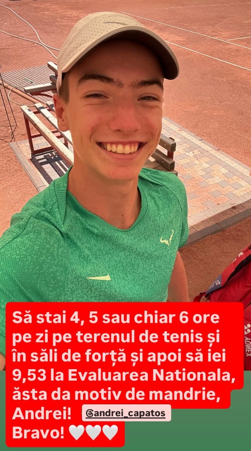 Media obținută de Andrei, fiul lui Dan Capatos, la Evaluarea Națională 2025: „Motiv de mândrie”