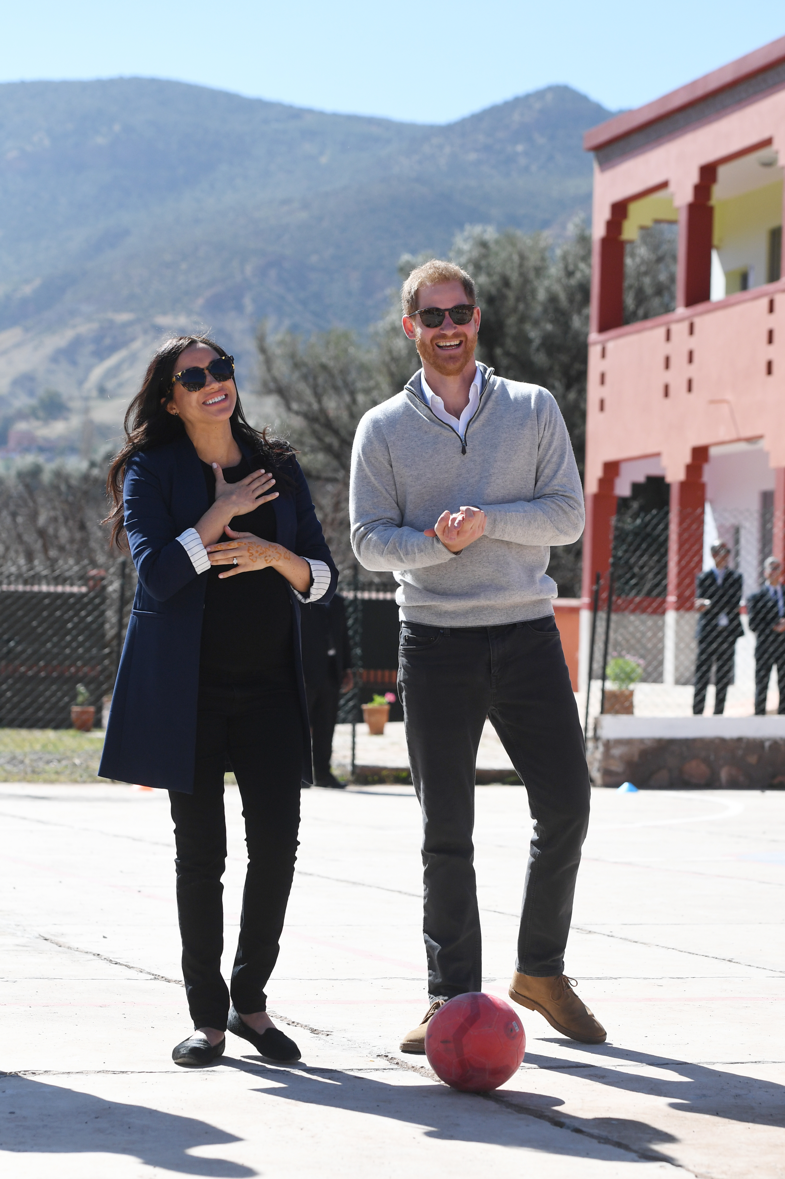FOTO | Meghan Markle, la ultima vizită oficială din străinătate, înainte să nască. Ducii de Sussex sunt în Maroc