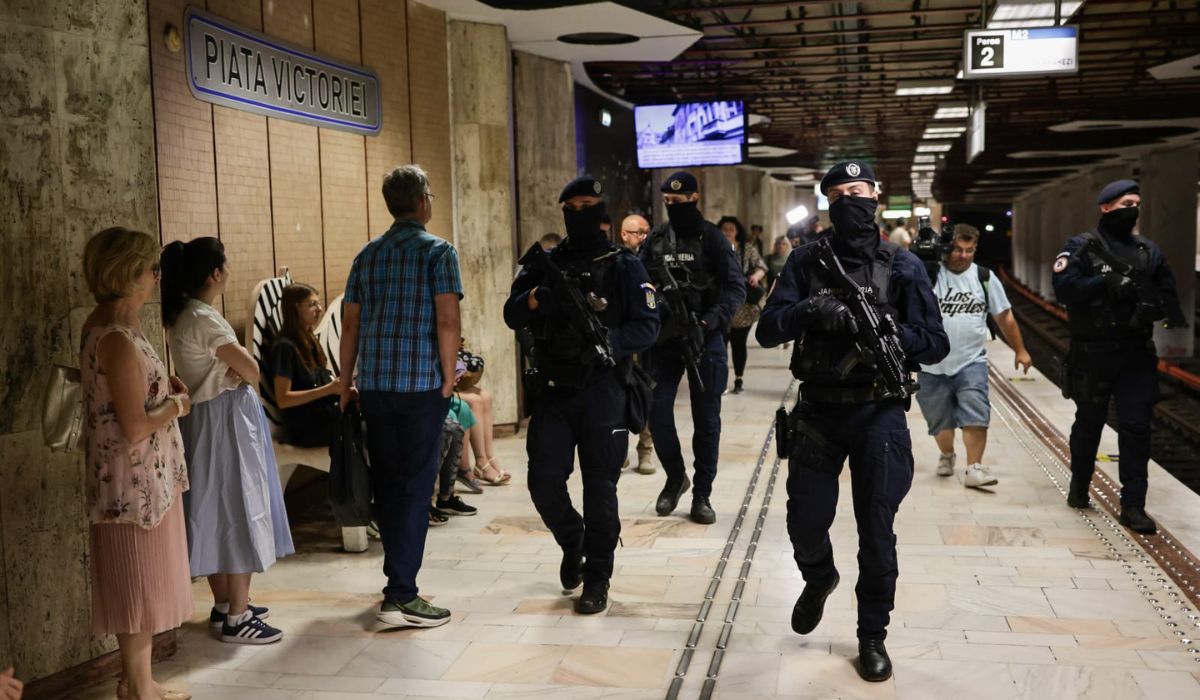 Jandarmi înarmați până în dinți, la metrou în București, a doua zi consecutiv. Explicațiile Jandarmeriei Române