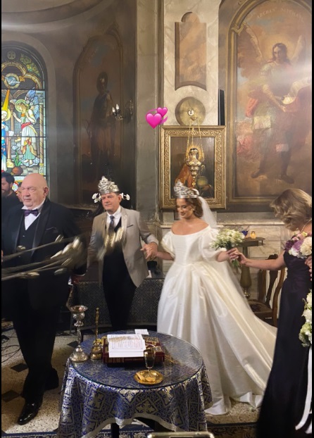 Vlad Zamfirescu s-a căsătorit religios cu Diana Roman. Primele imagini cu mireasa, care e mai tânără cu 17 ani decât mirele