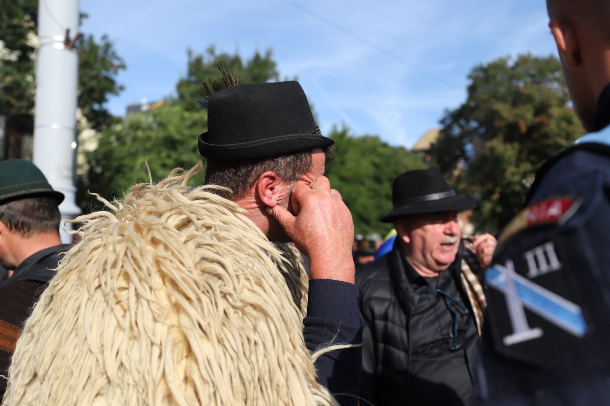 Protestul fermierilor în Piața Victoriei