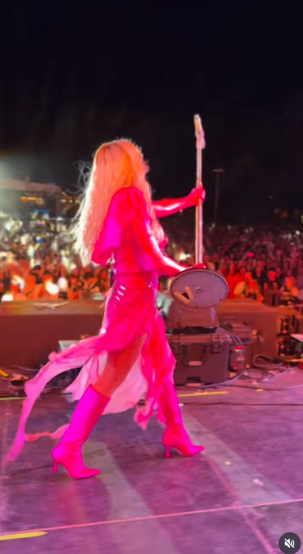 Imagini cu Loredana Groza pe scena din Bacău. Artista și-a etalat ținuta sumară la Festivalul Young Island