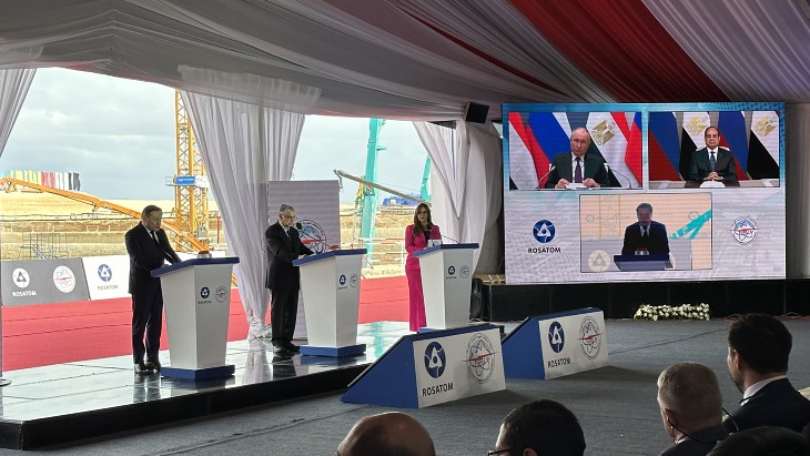 President Putin and Sisi launch fourth unit of Egypt's Russian-built nuclear plant