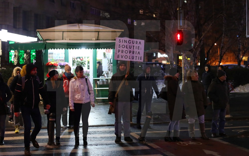 A 15-a zi de proteste în București. Peste 1.000 de persoane s-au adunat în Piața Victoriei și în fața Palatului Cotroceni