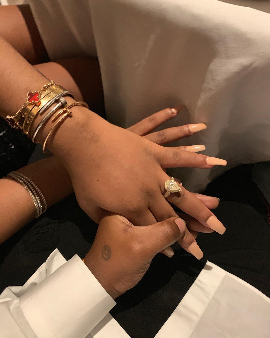 A smitten Davido proposed to Chioma in an expensive London restaurant 10 days after they had a family introduction in Lagos, Nigeria. [Instagram/Davido]