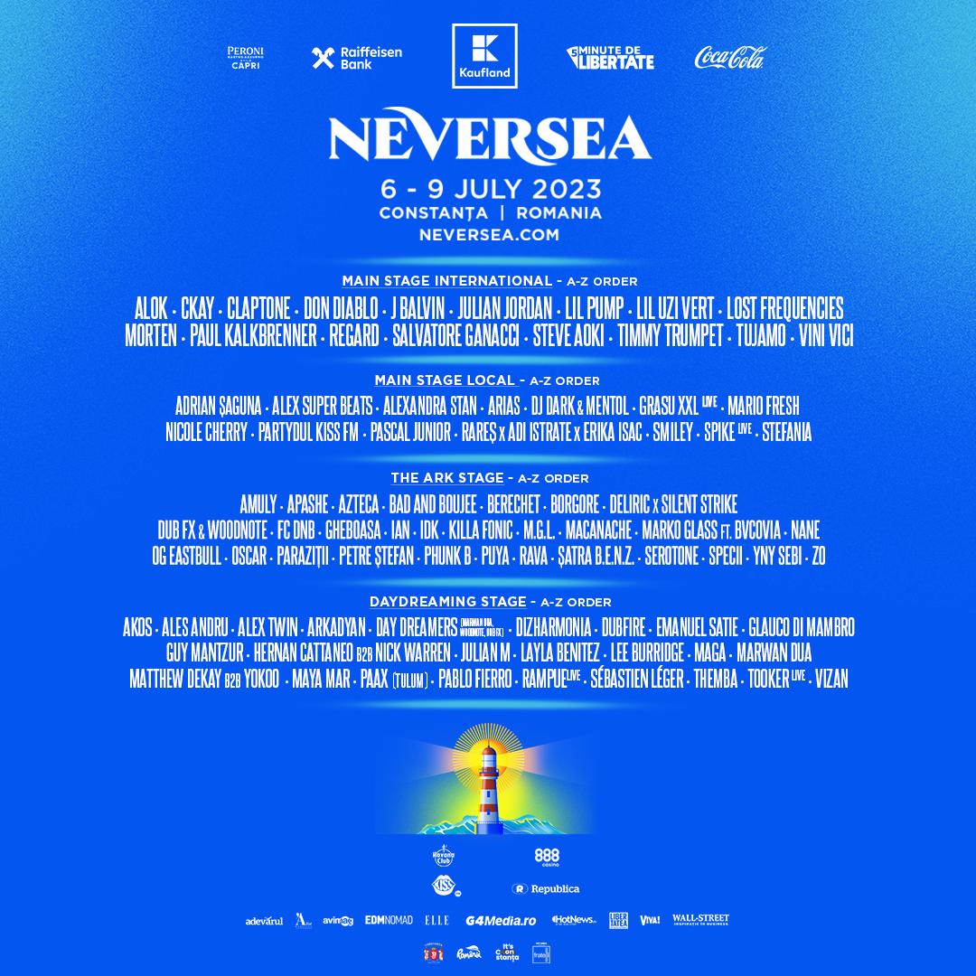 Line-up complet Neversea 2023. J Balvin, Don Diablo, Alexandra Stan și Smiley vor urca pe aceeași scenă