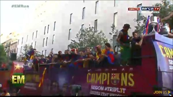 Fiestă în Barcelona. Campionii Europei au sărbătorit TRIPLA / FOTO&VIDEO