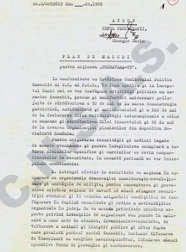 Operațiunea „Primăvara-89” în România. Cum a supravegheat Securitatea comunistă ziua de 1 mai 1989