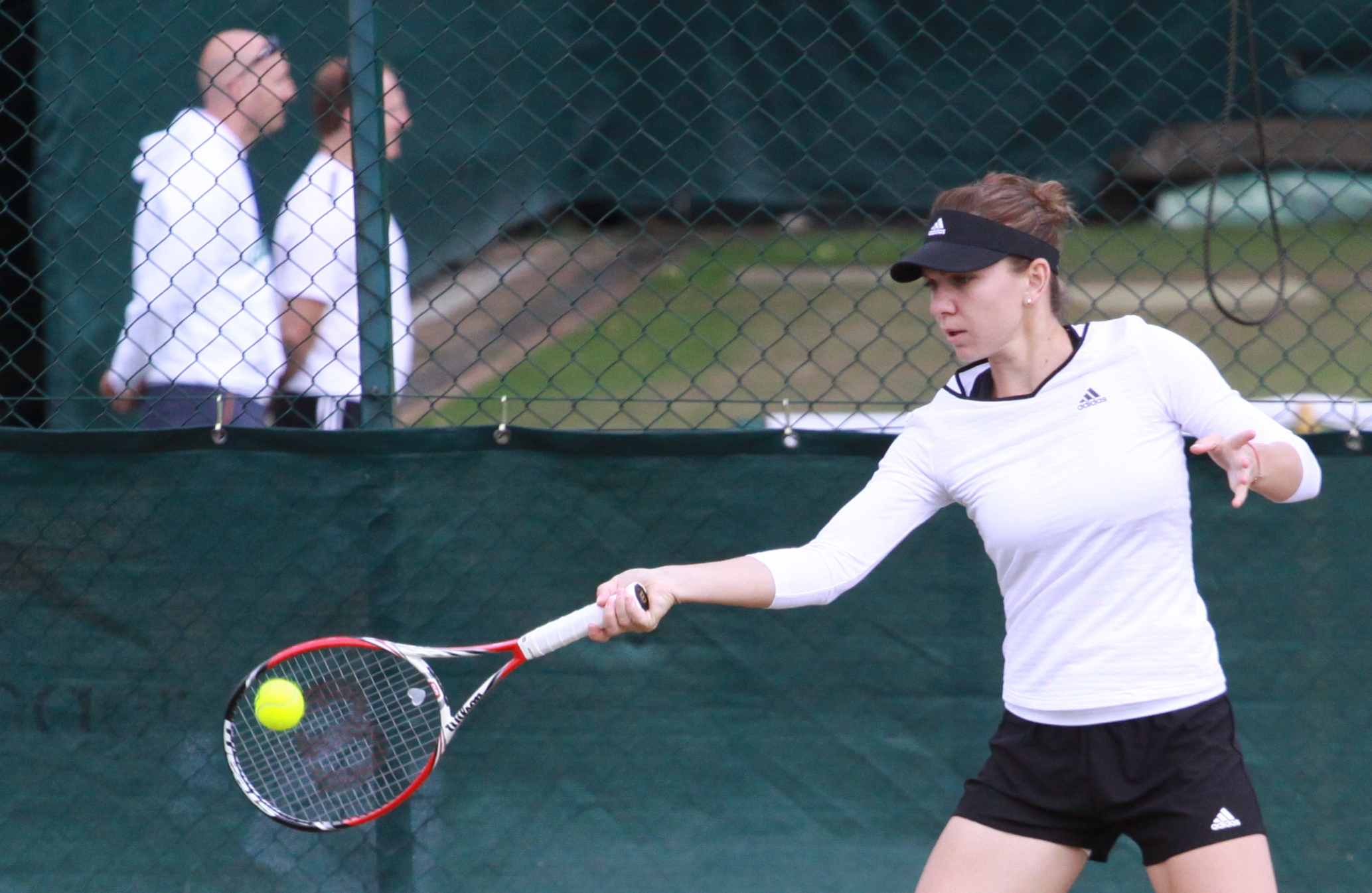GALERIE FOTO/ Simona Halep s-a antrenat sub privirile lui Țiriac